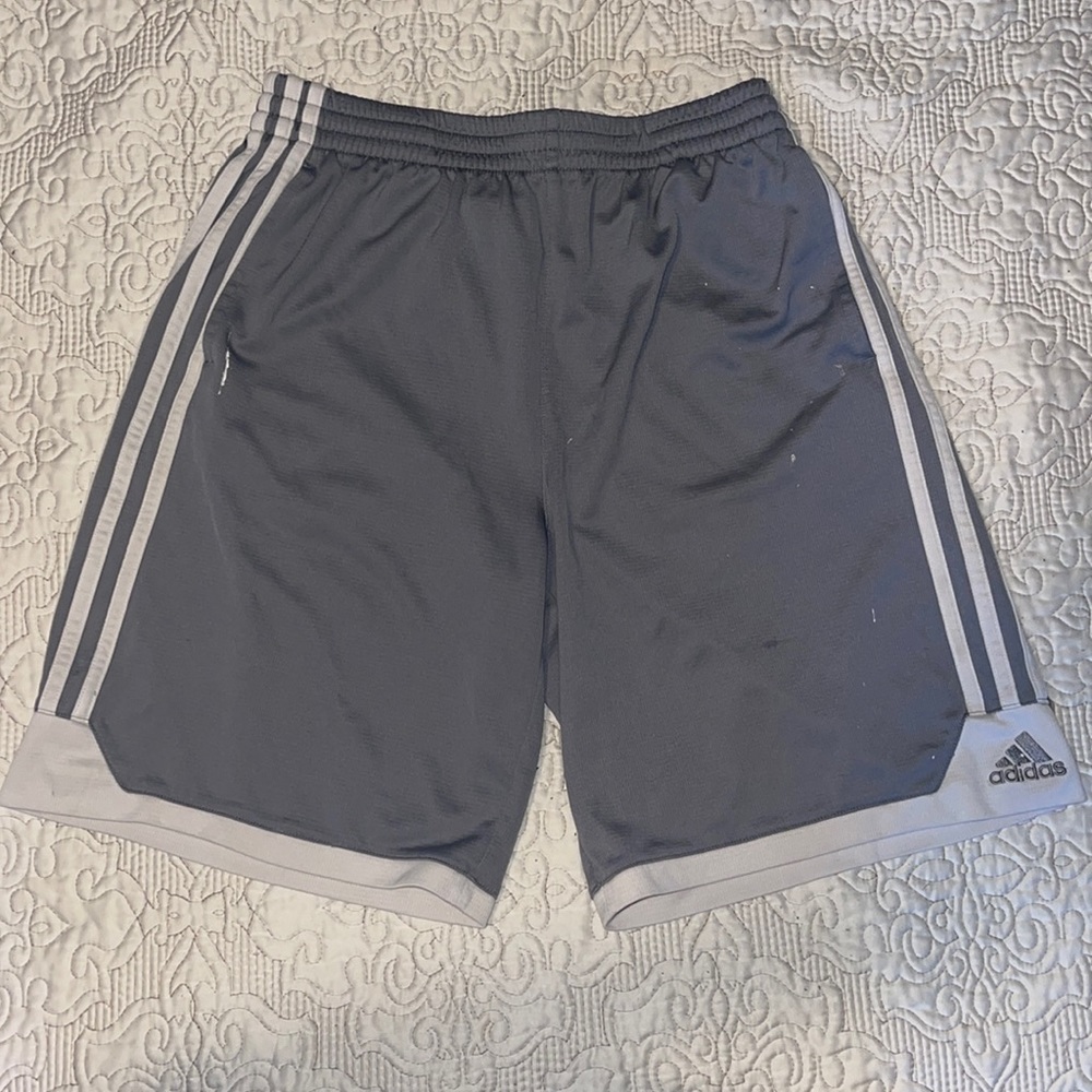 Grey Adidas Soccer Shorts